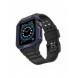Protect Strap Band Fodral Armband för Apple Watch 7 / 6 / 5 / 4 / 3 / 2 / SE (45 / 44 / 42mm) Fodral Armor Watch Cover Svart