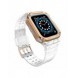 Protect Strap Band Fodral Armband för Apple Watch 7 / 6 / 5 / 4 / 3 / 2 / SE (45 / 44 / 42mm) Fodral Armor Watch Cover Transp
