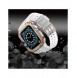 Protect Strap Band Fodral Armband för Apple Watch 7 / 6 / 5 / 4 / 3 / 2 / SE (45 / 44 / 42mm) Fodral Armor Watch Cover Transp
