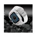 Protect Strap Band Fodral Armband för Apple Watch 7 / 6 / 5 / 4 / 3 / 2 / SE (45 / 44 / 42 mm) Fodral Armor Watch Cover Trans