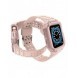 Protect Strap Band med fodral för Apple Watch 7 / SE (45/44 / 42mm) fodral Pansarklocka Rosa