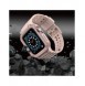 Protect Strap Band med fodral för Apple Watch 7 / SE (45/44 / 42mm) fodral Pansarklocka Rosa