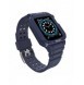 Skydda bandband med fodral för Apple Watch 7 / SE (45/44 / 42 mm) fodral pansarklocka blå