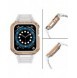 Protect Strap Band Band med fodral för Apple Watch 7 / SE (41/40 / 38mm) fodral Pansarklocka Vit