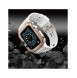 Protect Strap Band Band med fodral för Apple Watch 7 / SE (41/40 / 38mm) fodral Pansarklocka Vit
