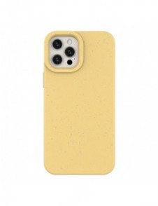 Eco Fodral för iPhone 12 mini silikonskal telefonfodral gult