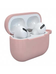 Fodral för AirPods 3 mjukt silikonfodral för hörlurar + nyckelring lobster clasp hänge rosa (fodral D)