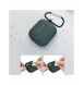 Fodral för AirPods 3 mjukt silikonfodral för hörlurar + nyckelring lobster clasp hänge rosa (fodral D)