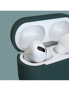 Fodral för AirPods 3 mjukt silikonfodral för hörlurar + nyckelring lobster clasp hänge rött (fodral D)