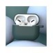 Fodral för AirPods 3 mjukt silikonfodral för hörlurar + nyckelring lobster clasp hänge svart (fodral D)