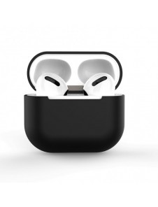 Fodral för AirPods 3 mjukt silikonfodral för hörlurar svart (fodral C)