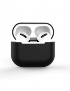 Fodral för AirPods 3 mjukt silikonfodral för hörlurar svart (fodral C)