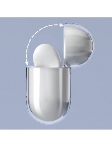 Fodral för AirPods 3 hårt och starkt fodral för hörlurar genomskinligt (fodral A)