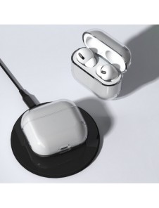 Fodral för AirPods 3 hårt och starkt fodral för hörlurar genomskinligt (fodral A)