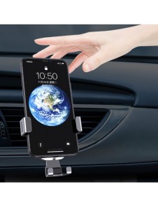 Gravity smartphone bilhållare för luftventil silver (YC08)