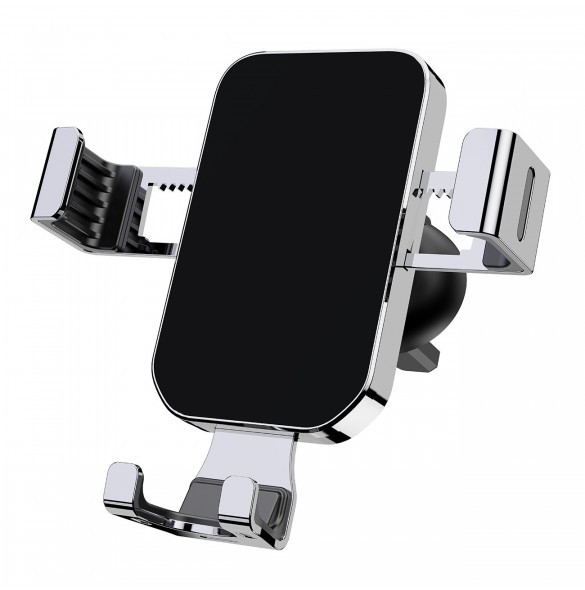 Gravity smartphone bilhållare för luftventil silver (YC12)