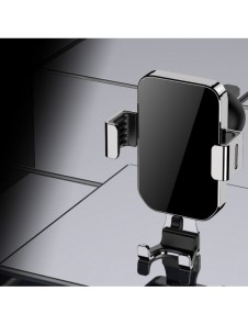 Gravity smartphone bilhållare för luftventil silver (YC12)