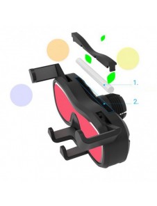 Gravity smartphone bilhållare för luftventil med luftfräschare svart (YC06)