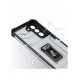 Crystal Ring Case armored hybrid case cover + magnetisk hållare för Samsung Galaxy S22 blå