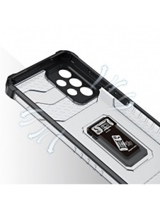 Crystal Ring Case tufft hybridskal + magnetisk hållare för Samsung Galaxy A13 5G svart
