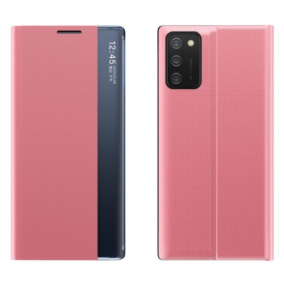 Nytt Sleep Case-fodral med stativfunktion för Samsung Galaxy A03s (166.5) rosa