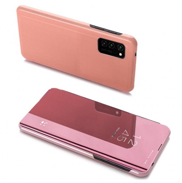 Clear View-fodral för Samsung Galaxy A03s (166.5) rosa