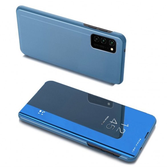 Clear View Case flip-fodral för Samsung Galaxy A03s (166.5) blå