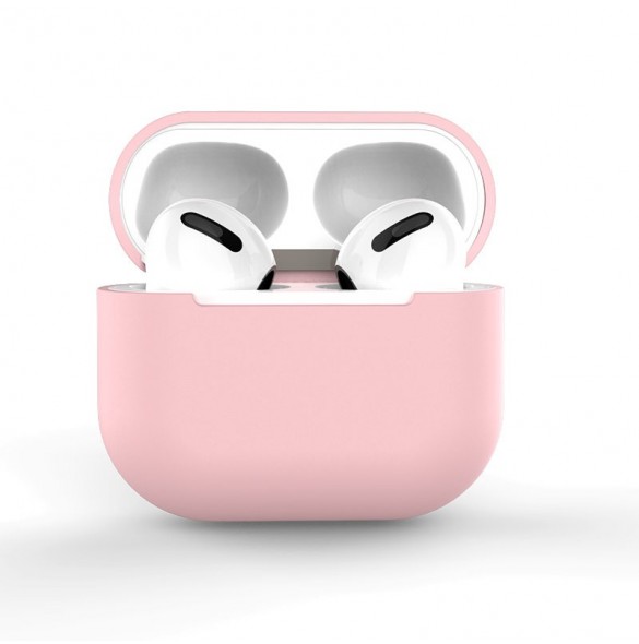 AirPods Pro Fodral Silikon Mjukt hörlursfodral Rosa (fodral C)