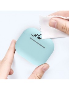 Fodral för AirPods 2 / AirPods 1 Silikonmjukt hörlursfodral Rosa (fodral C)