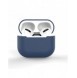 Fodral för AirPods 2 / AirPods 1 mjukt silikonfodral för hörlurar blå (fodral C)