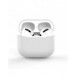 Fodral för AirPods 2 / AirPods 1 mjukt silikonfodral för hörlurar vitt (fodral C)