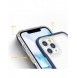 Genomskinligt 3-i-1 fodral för iPhone 11 Pro blå ram gel skal