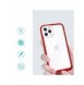 Genomskinligt 3-i-1 fodral för iPhone 11 Pro ramskydd gel rött