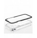 Klart 3in1-fodral för iPhone 12 Frame Gel Cover Svart