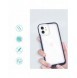 Genomskinligt 3-i-1 fodral för iPhone 12 blå ram gel skal