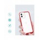 Klart 3-i-1 fodral för iPhone 12 ram gel skal rött