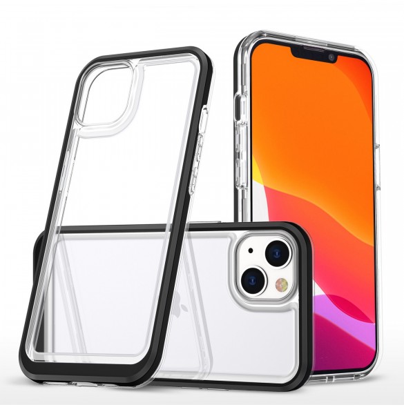 Klart 3-i-1 fodral för iPhone 13 mini gel skal med ram svart