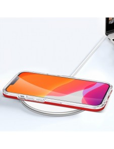 Klart 3-i-1 fodral för iPhone 13 mini gel skal med ram röd