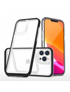 Klart 3-i-1 fodral för iPhone 13 Pro frame gel skal svart