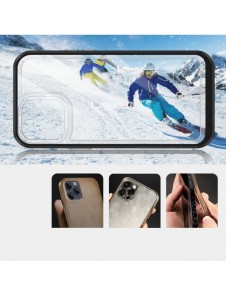Klart 3-i-1 fodral för iPhone 13 Pro frame gel skal svart