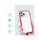 Genomskinligt 3-i-1-fodral för iPhone 13 Pro ramskal gelröd