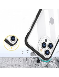 Klart 3-i-1 fodral för iPhone 13 Pro Max fodral gel skal med ram svart