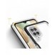 Genomskinligt 3-i-1 fodral för Samsung Galaxy A12 5G Frame Gel Cover Svart