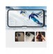 Genomskinligt 3-i-1 fodral för Samsung Galaxy A22 5G Frame Gel Cover Svart