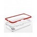 Genomskinligt 3in1-fodral för Samsung Galaxy A22 5G Frame Gel Cover Röd