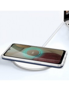 Genomskinligt 3in1-fodral för Samsung Galaxy A22 4G Frame Gel Cover Blå