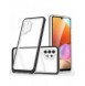 Genomskinligt 3-i-1 fodral för Samsung Galaxy A32 5G Frame Gel Cover Svart