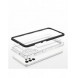 Genomskinligt 3-i-1 fodral för Samsung Galaxy A32 5G Frame Gel Cover Svart