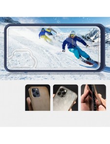 Genomskinligt 3-i-1 fodral för Samsung Galaxy A32 5G Frame Gel Cover Blå
