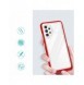 Genomskinligt 3in1-fodral för Samsung Galaxy A32 5G Frame Gel Cover Röd